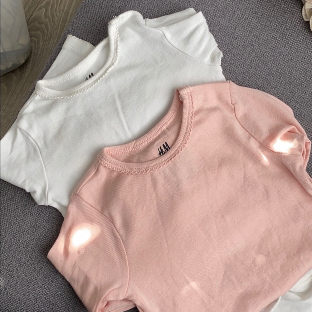 Hm baby girl long sleeve body suit onesies